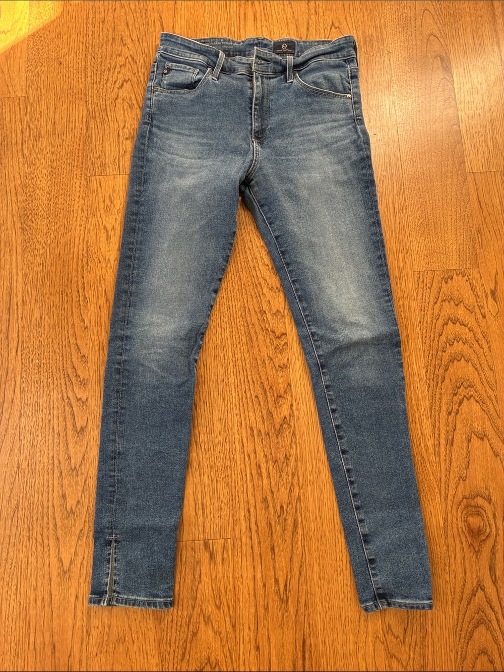 Ag Adriano Goldschmied Washed Blue Skinny Jeans